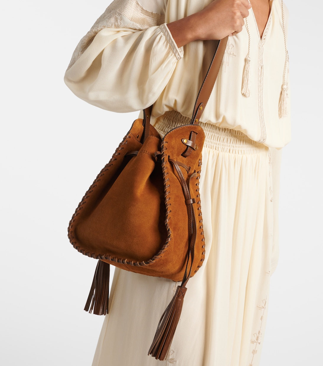 Secchiello Silao Medium in suede | Isabel Marant