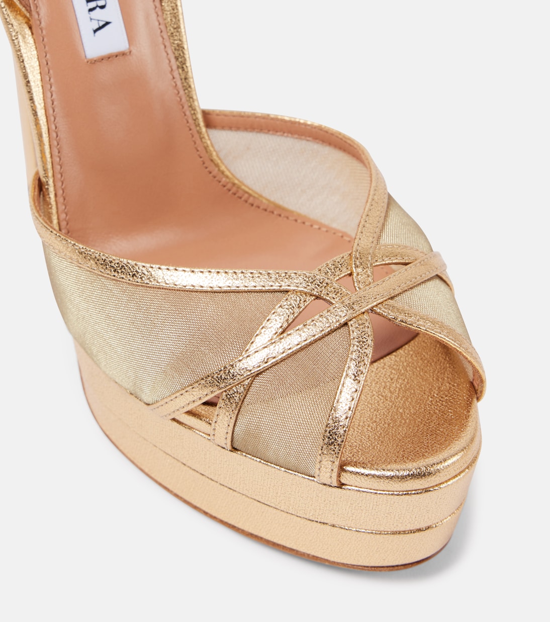 AQUAZZURA Shear 130 - Sandali con plateau moderni per giovani trendsetter