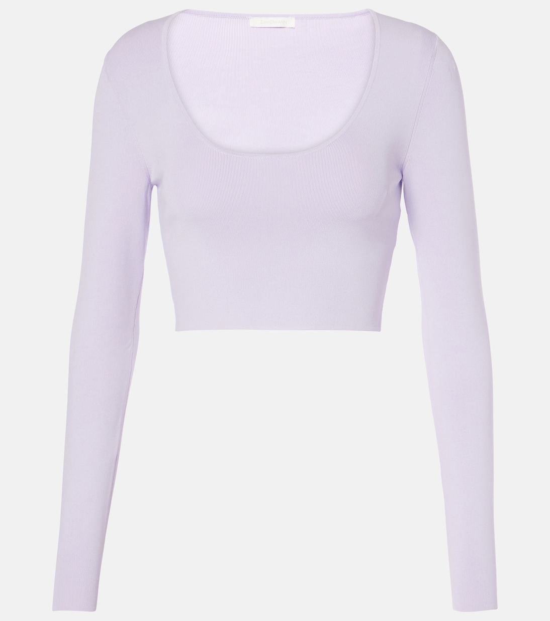Top cropped Acacia Knit Scoop a coste | Zimmermann