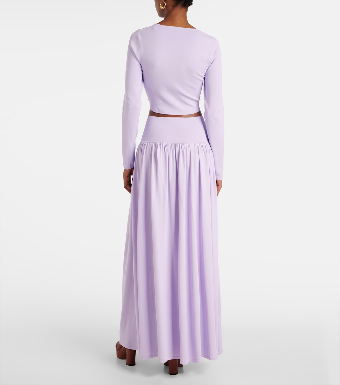 Top cropped Acacia Knit Scoop a coste | Zimmermann