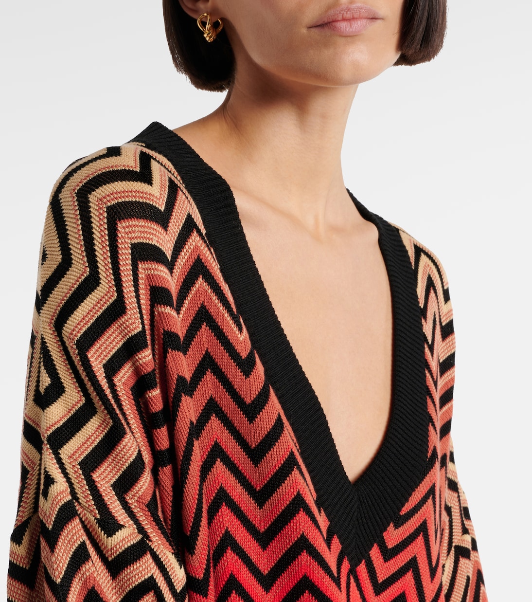 Pull Zig Zag en coton mélangé | Missoni