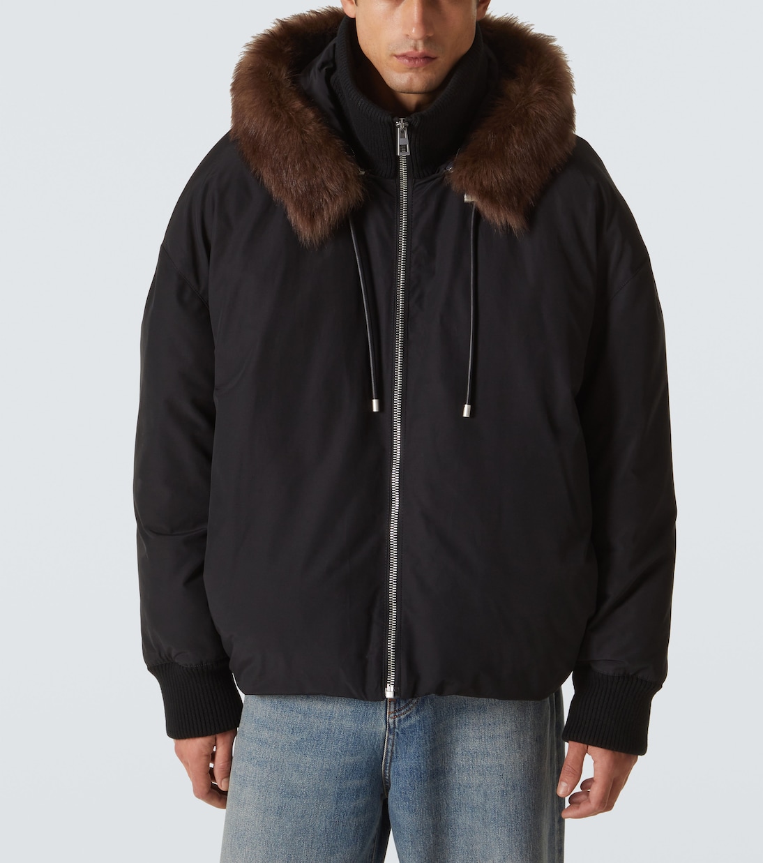 Giacca in misto cotone con shearling | Loewe