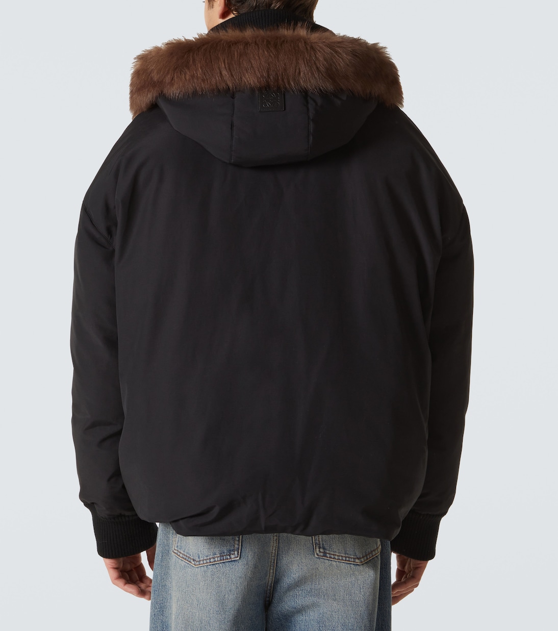 Giacca in misto cotone con shearling | Loewe