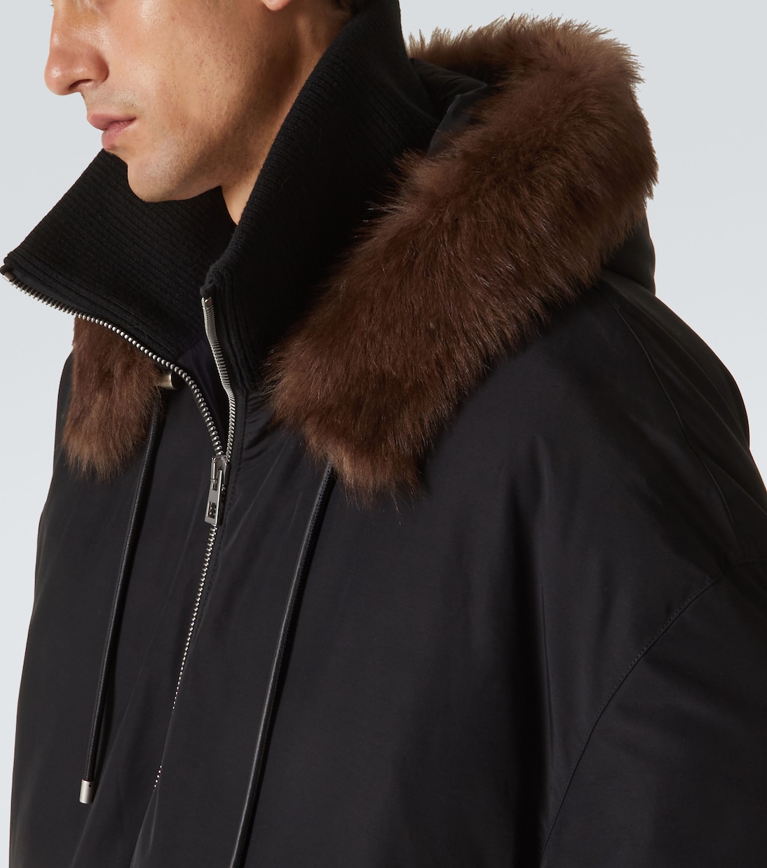 Giacca in misto cotone con shearling | Loewe