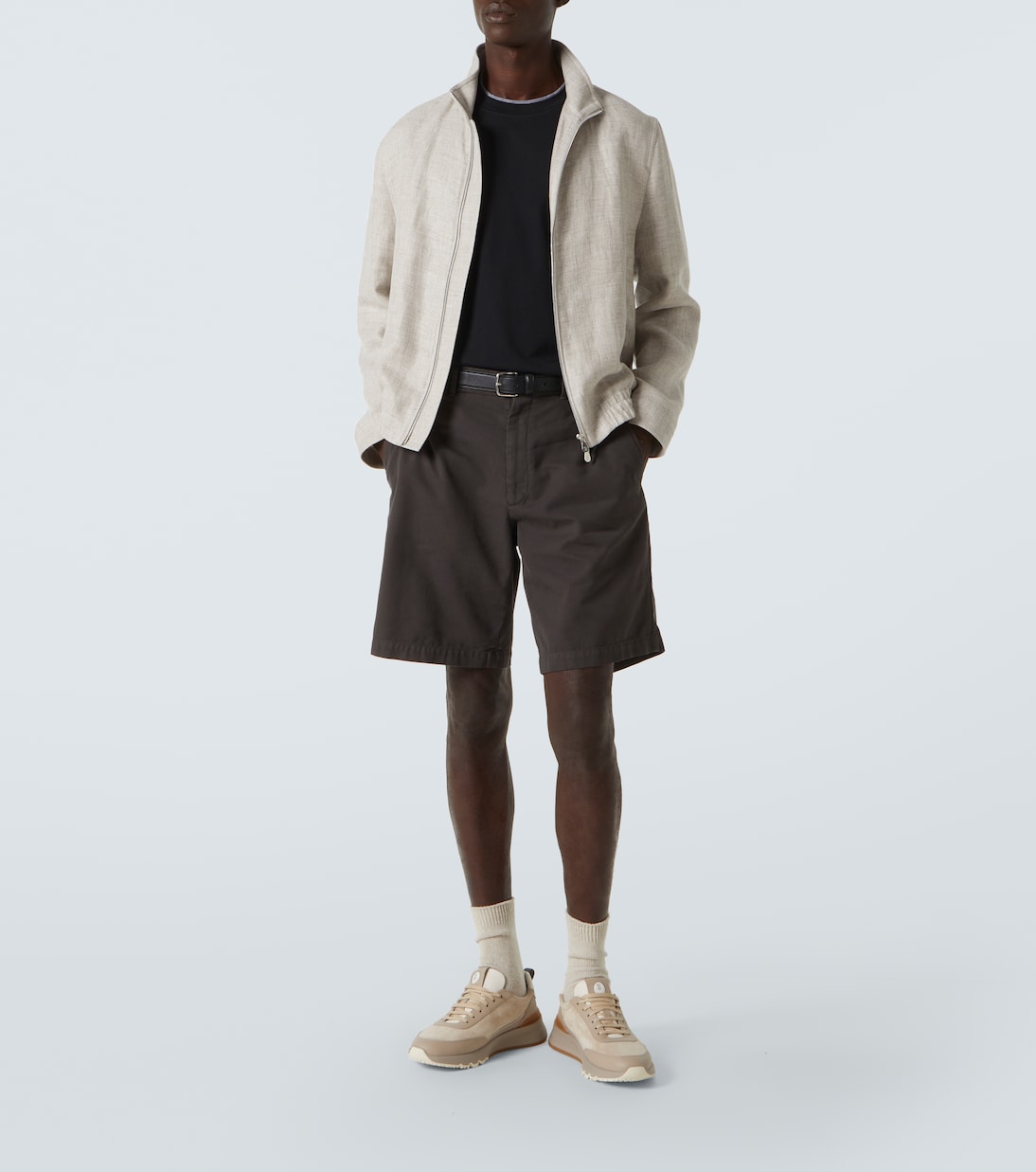 Shorts in twill di cotone | Brunello Cucinelli