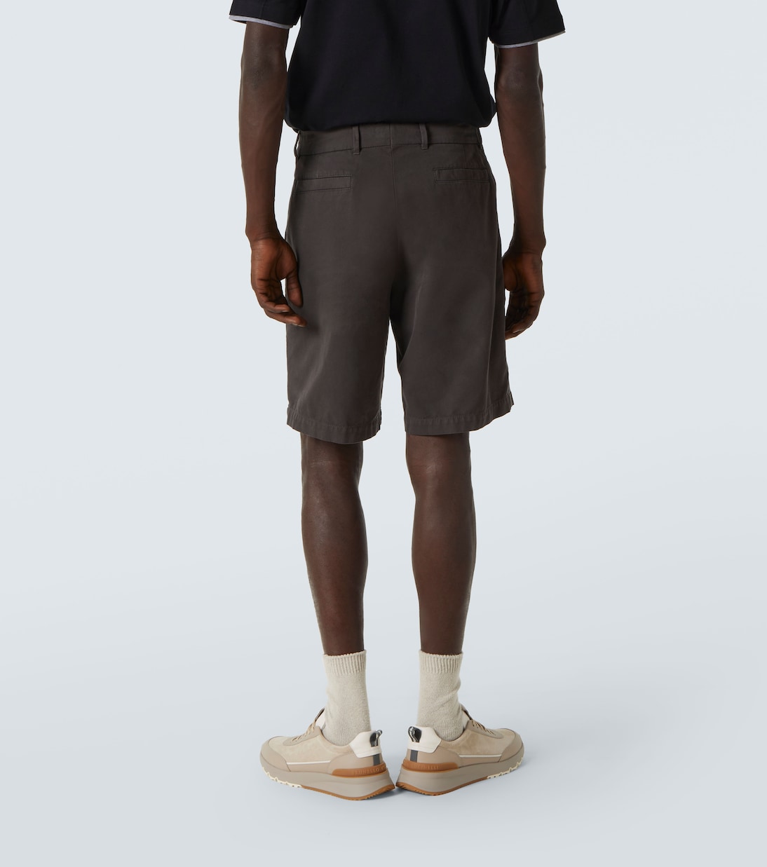 Shorts in twill di cotone | Brunello Cucinelli