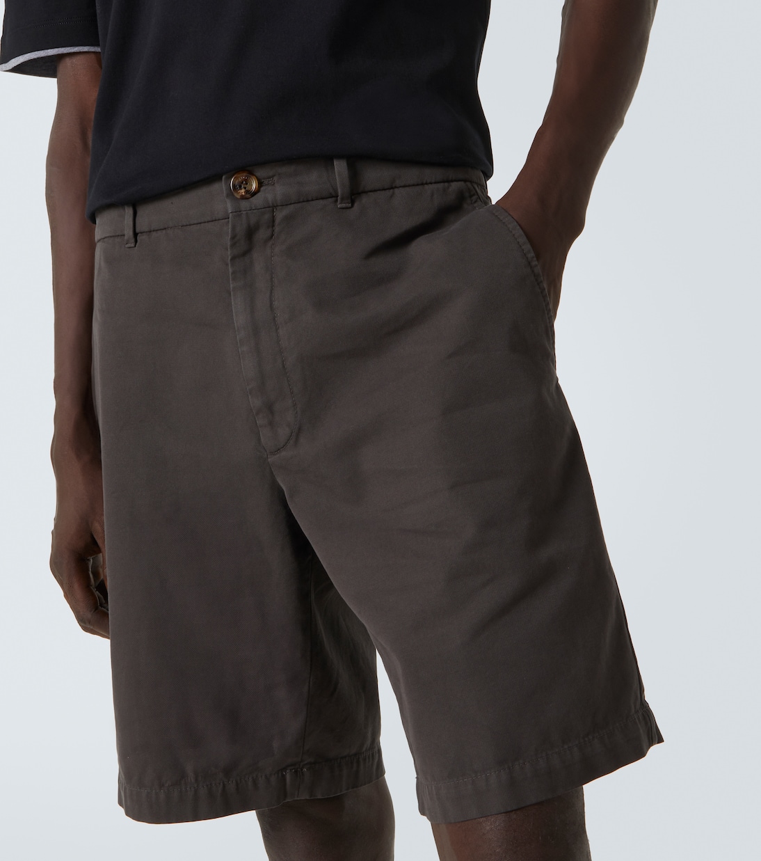 Shorts in twill di cotone | Brunello Cucinelli