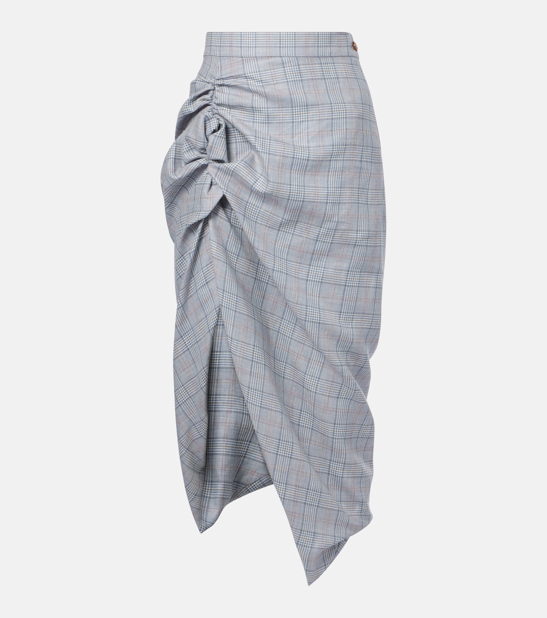 Side Panther wool and linen midi skirt | Vivienne Westwood