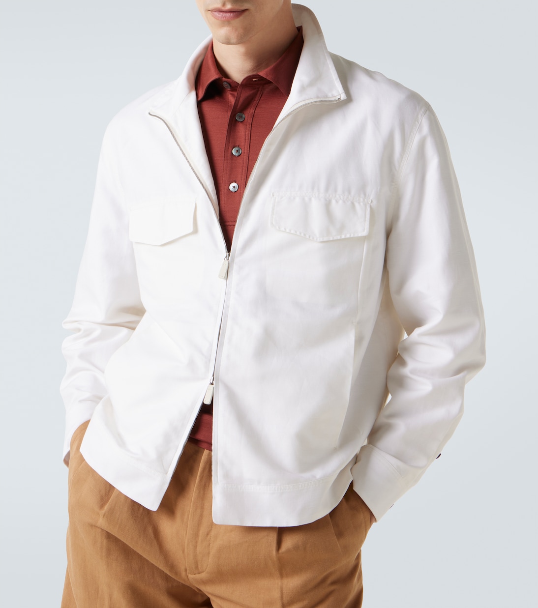 Jacke aus Baumwolle, Leinen und Seide | Zegna