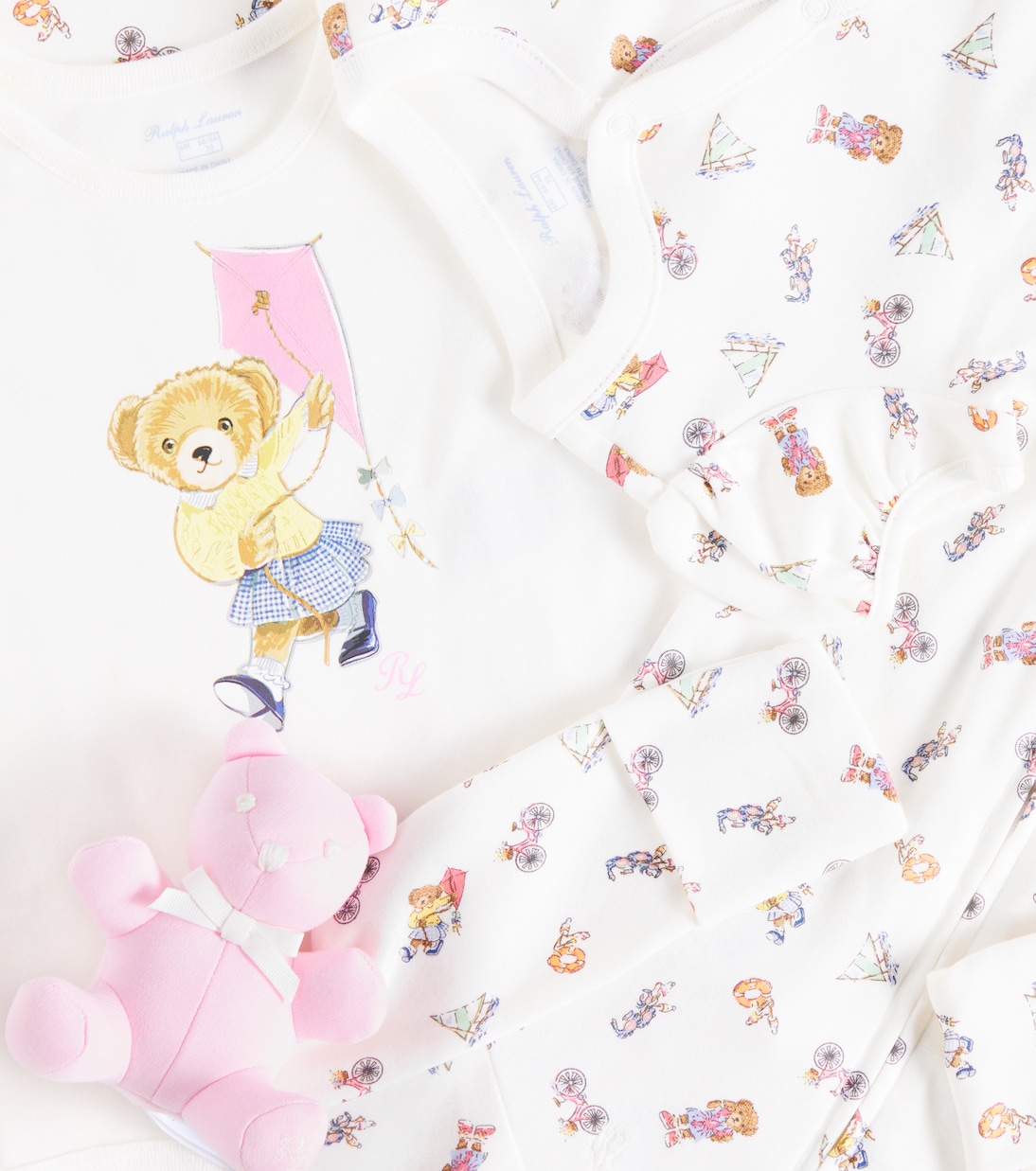 Bebé - set de mono, manta, peluche y 2 bodies | Polo Ralph Lauren Kids