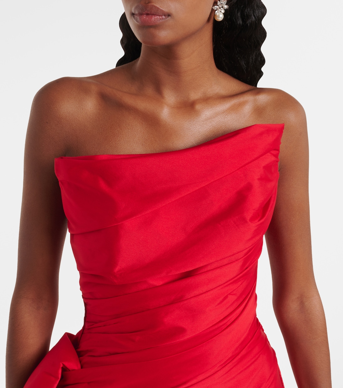 Ruched taffetta gown | Marmar Halim