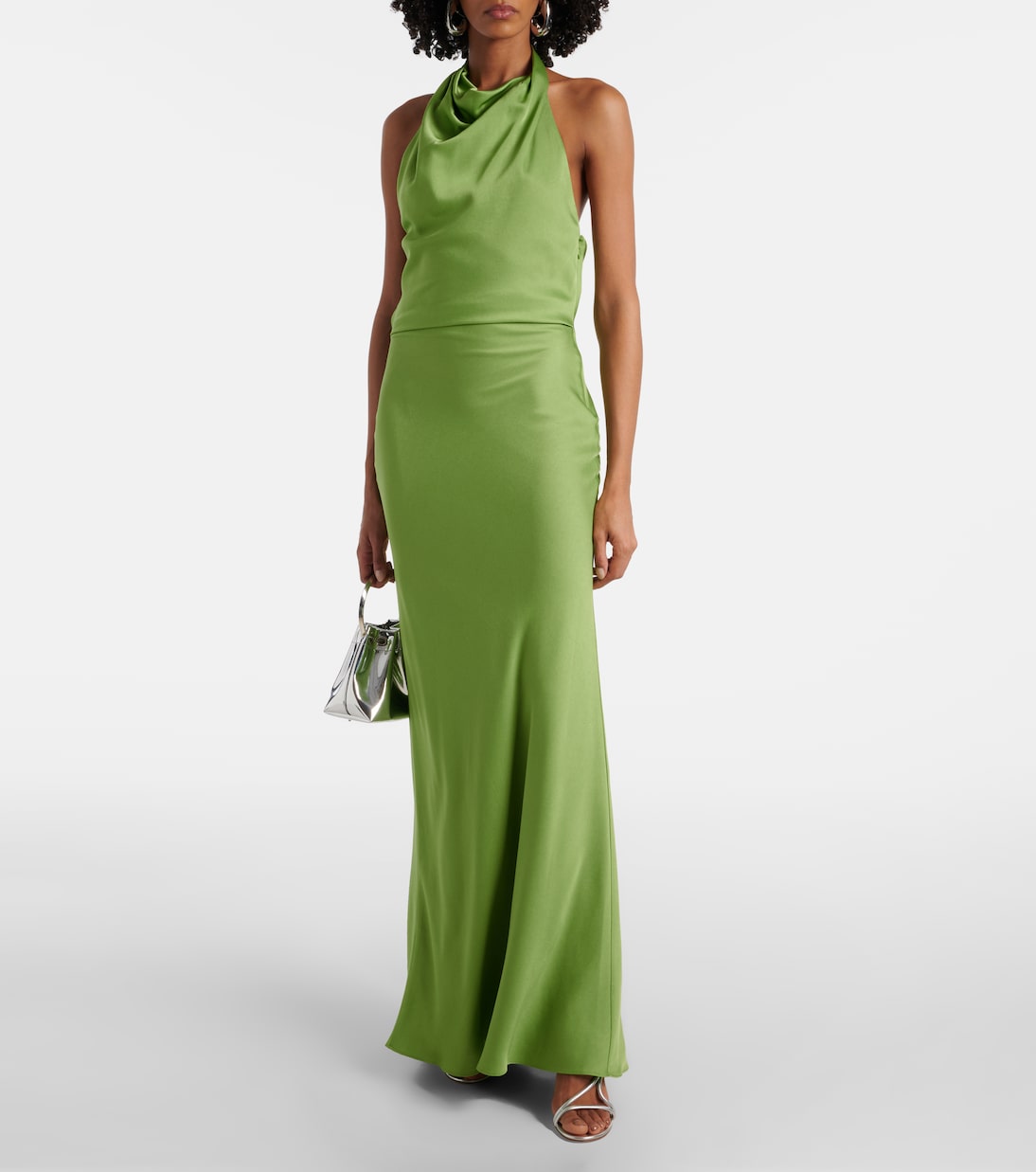 Reannon draped satin gown | Simkhai