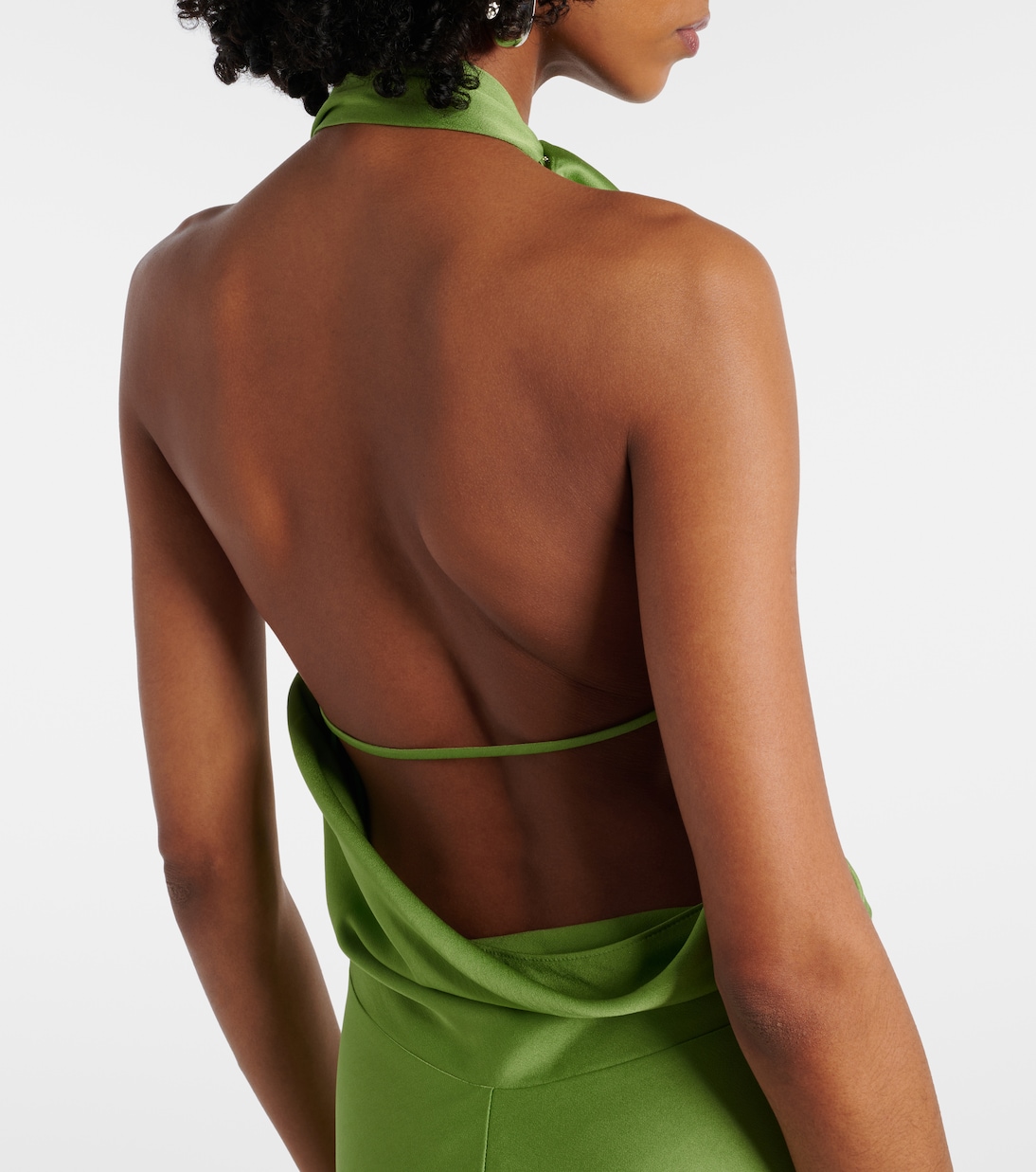 Reannon draped satin gown | Simkhai