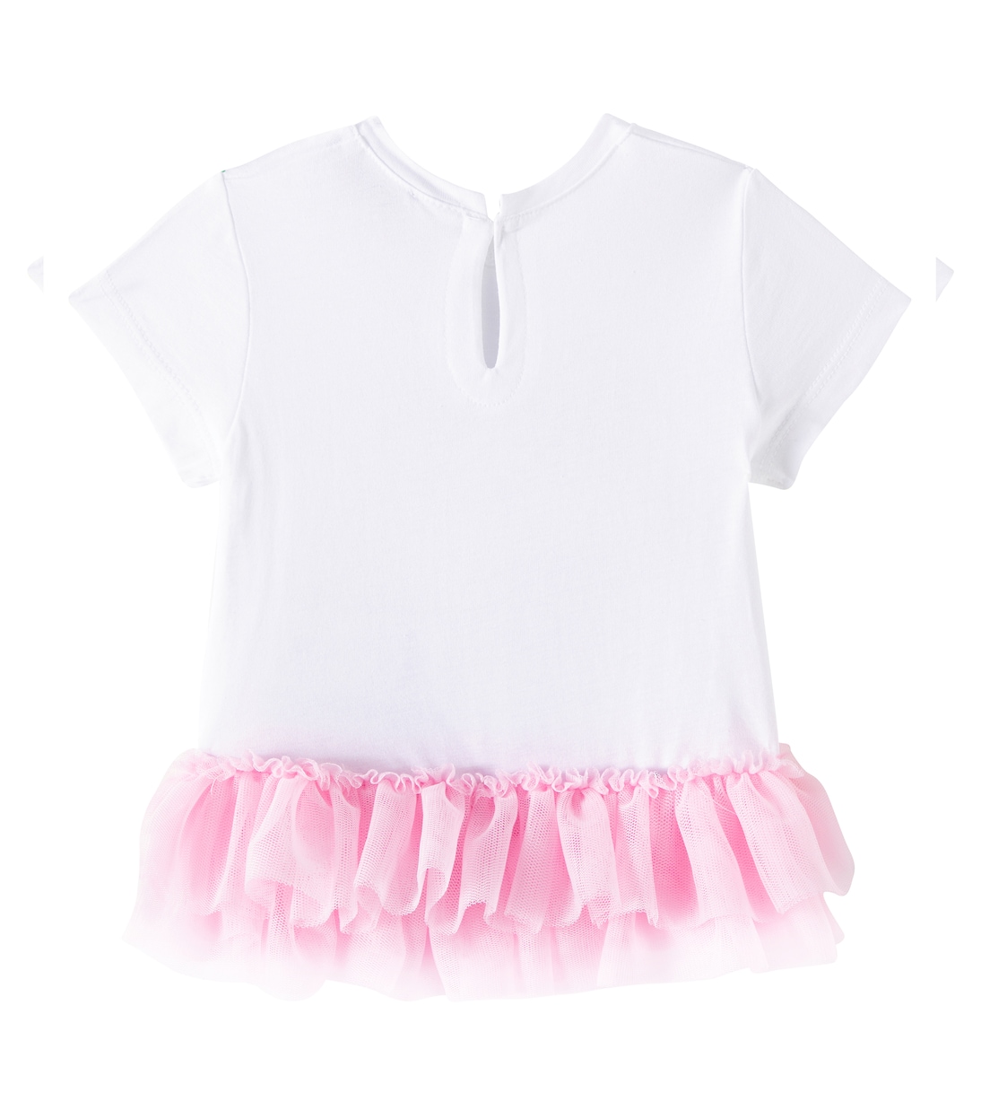 Bebé - camiseta de algodón con volantes | Monnalisa