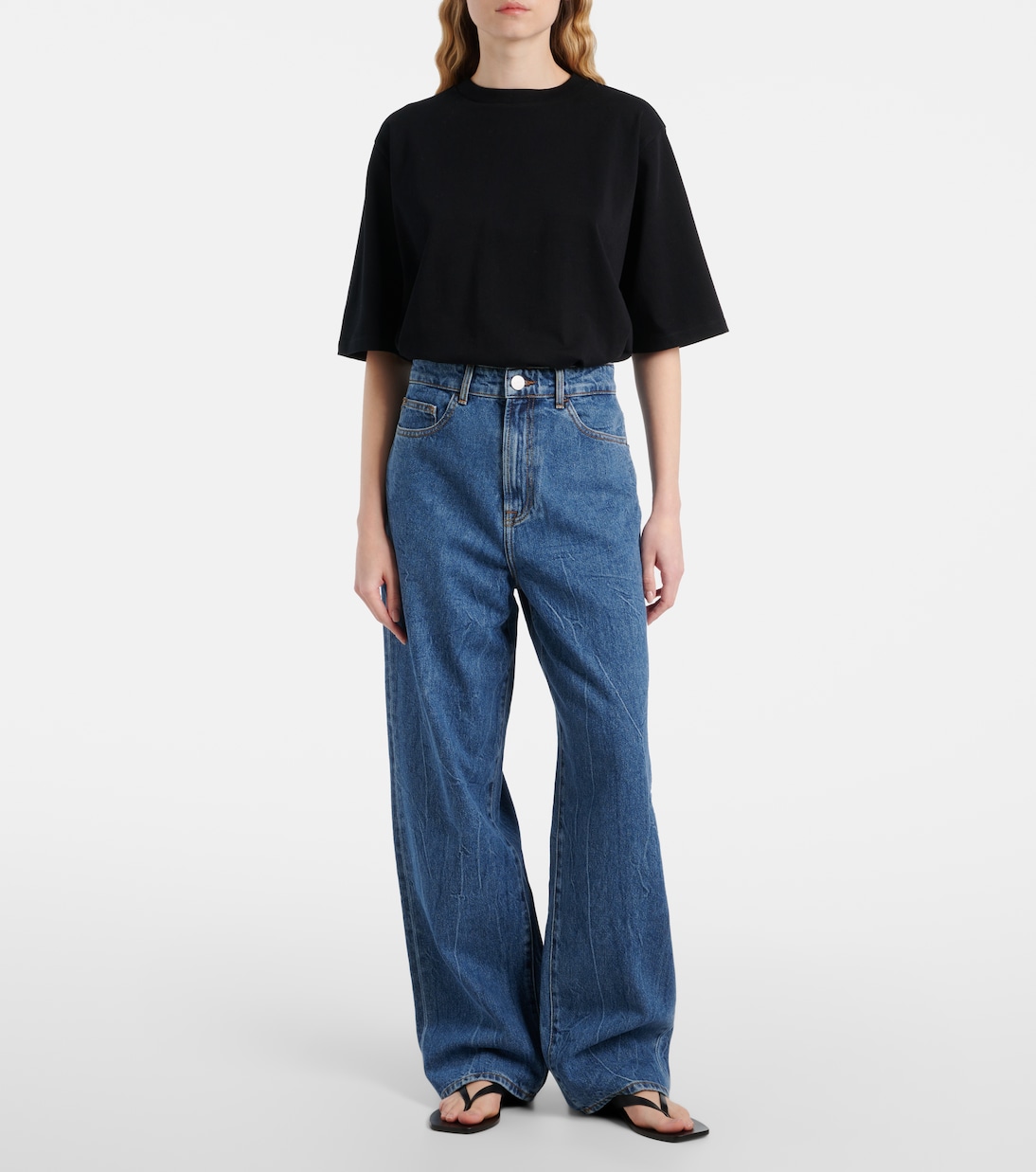 Jeans a gamba larga e vita alta | Róhe
