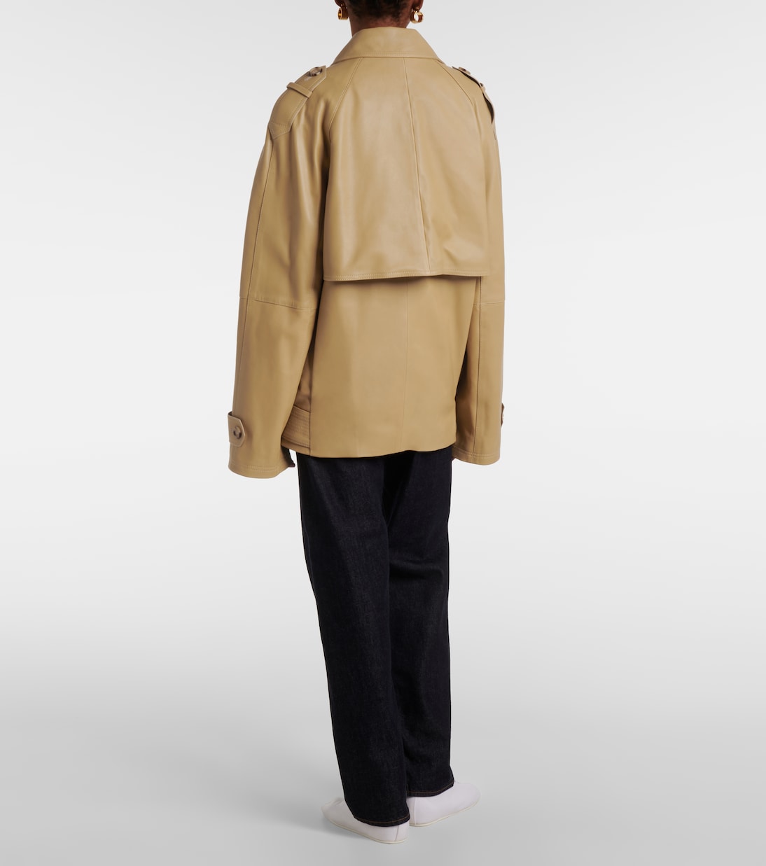 Giacca in pelle oversize | Toteme