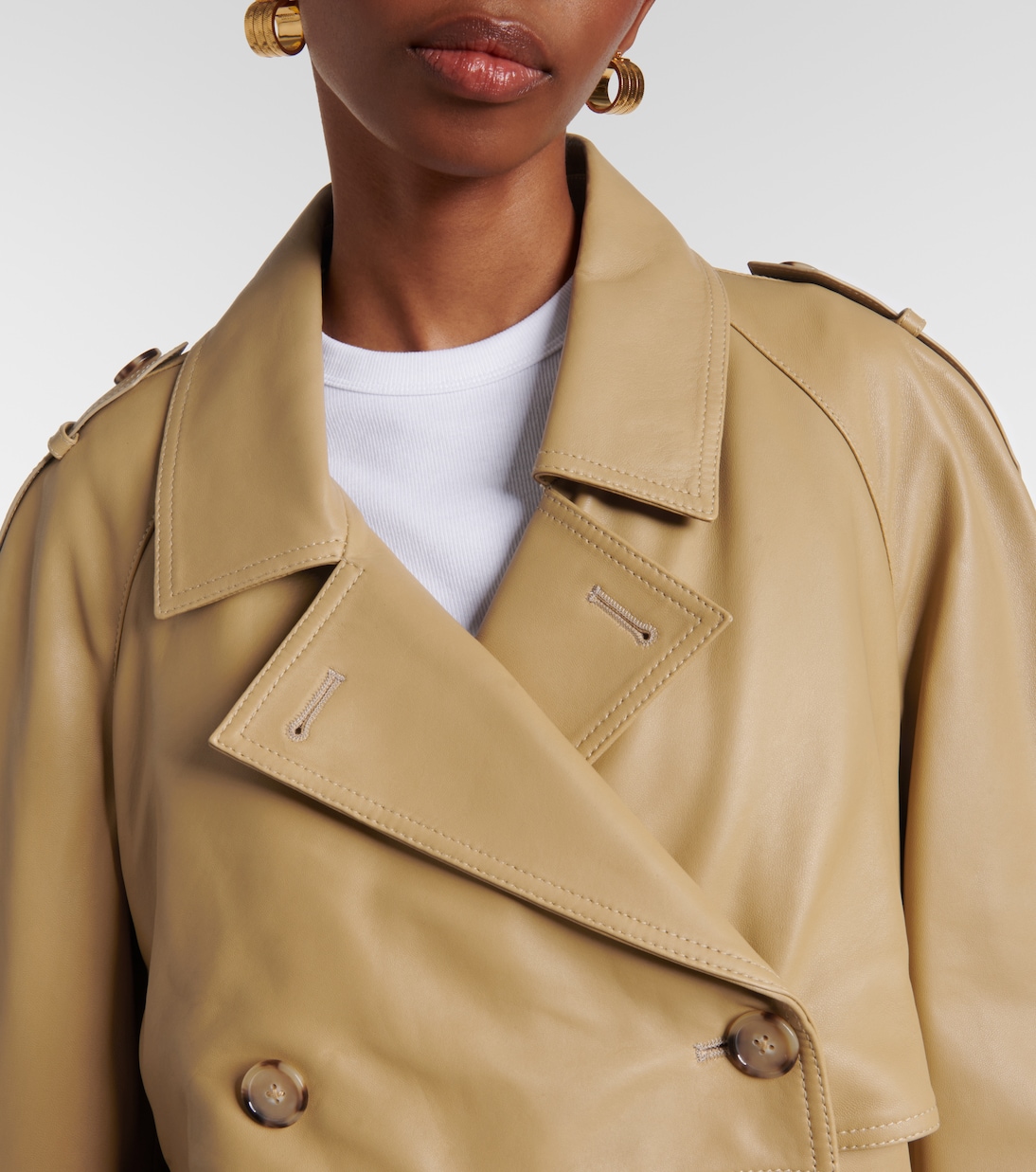 Giacca in pelle oversize | Toteme