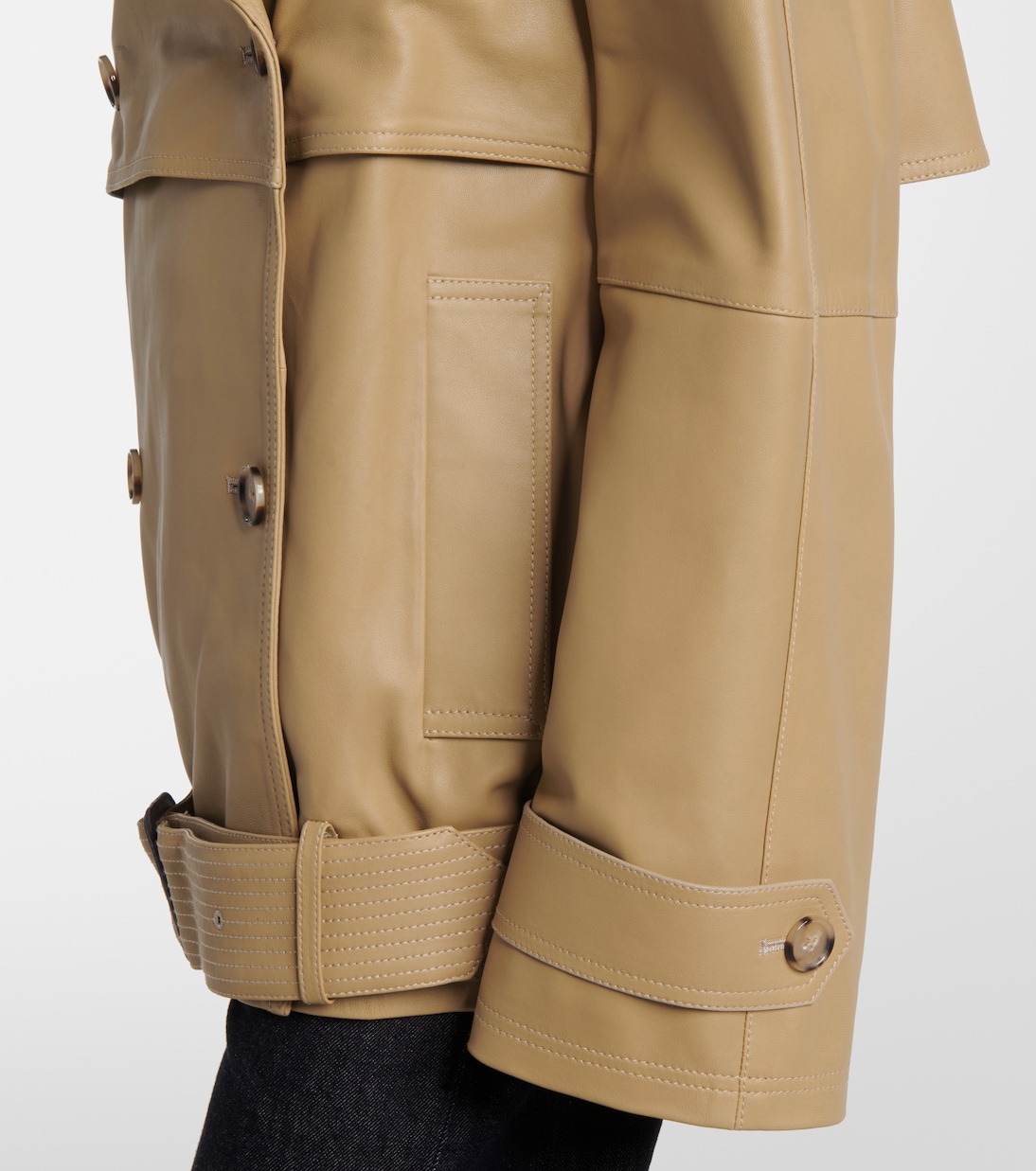 Giacca in pelle oversize | Toteme
