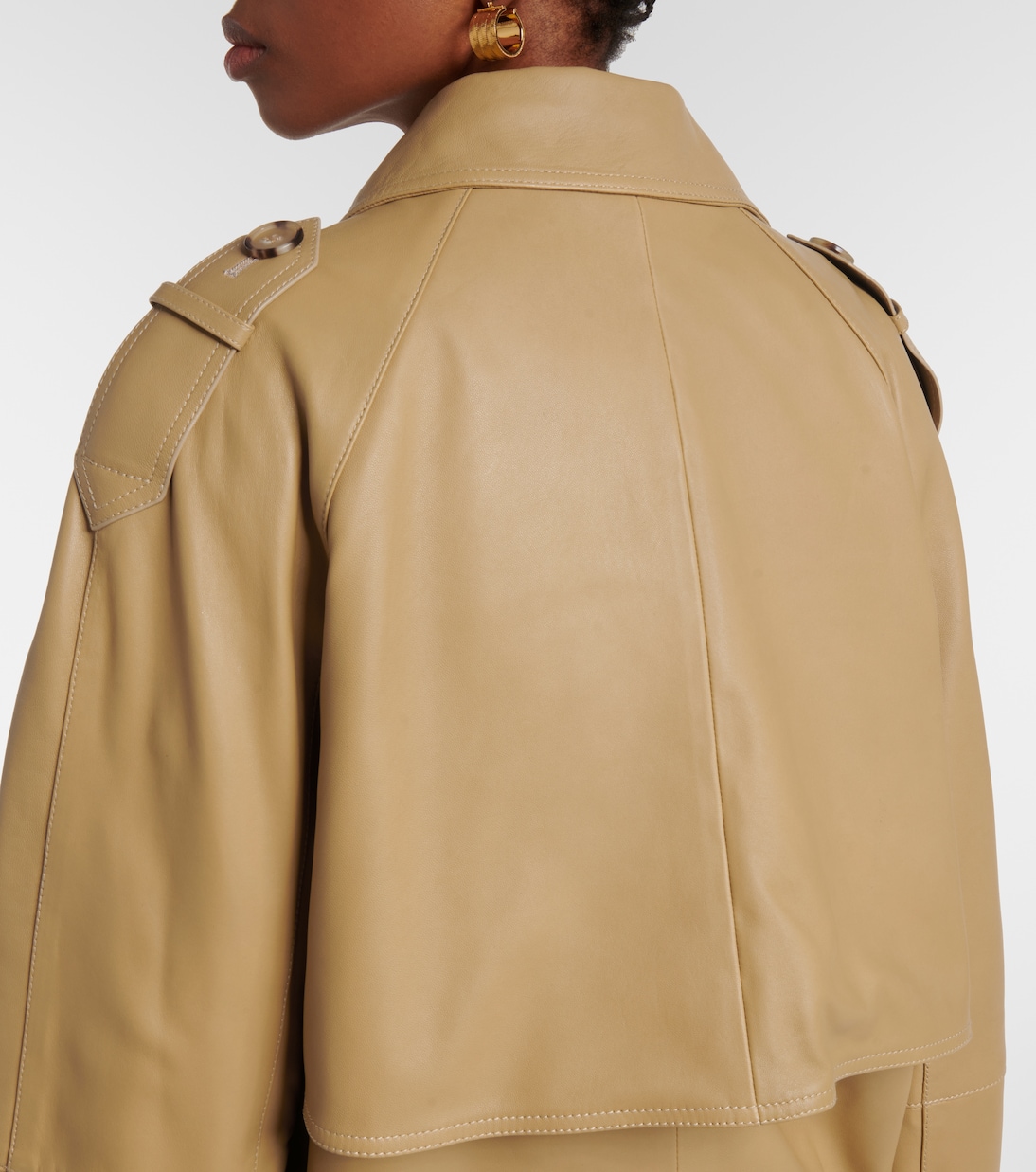 Giacca in pelle oversize | Toteme