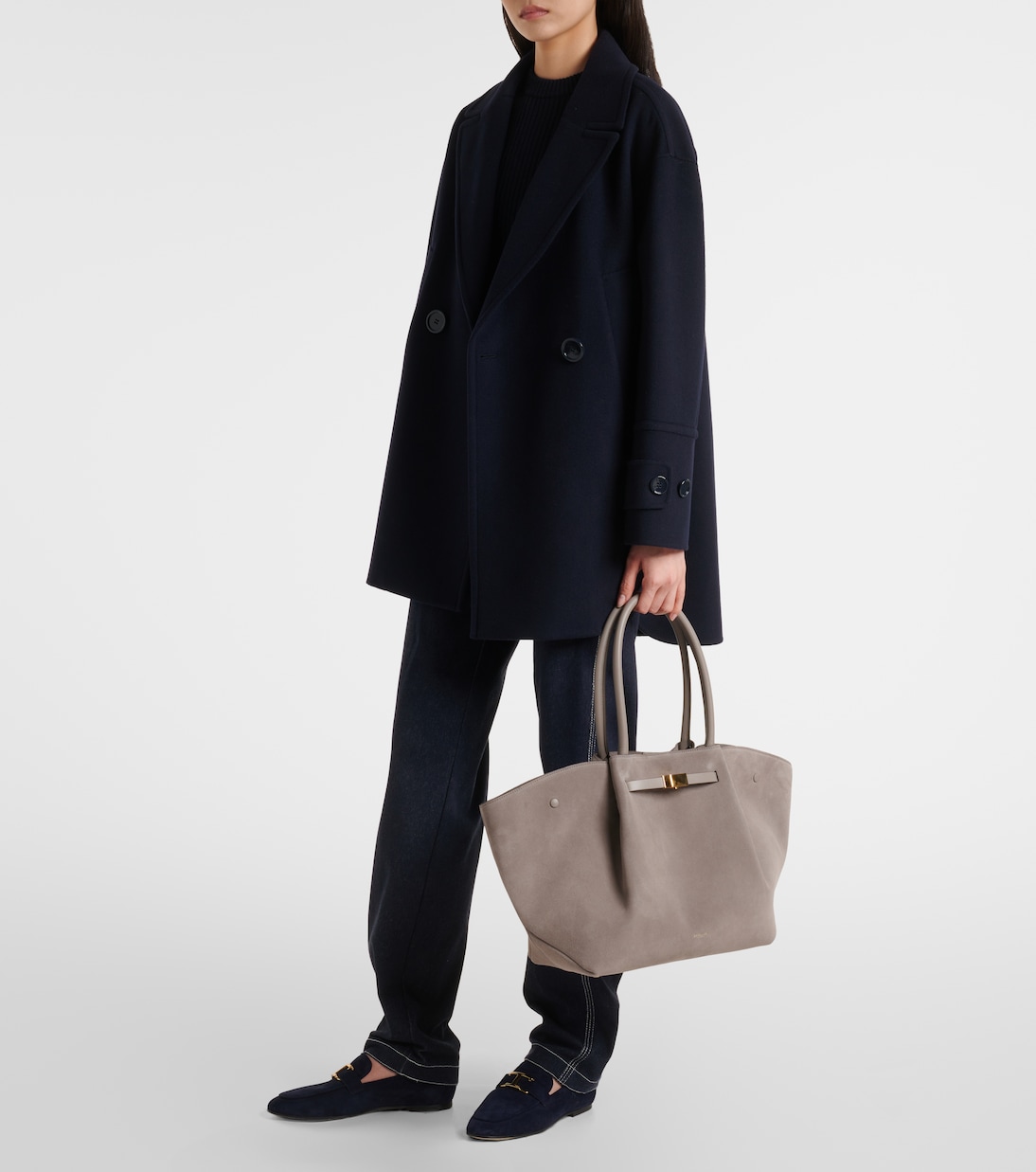 Sac New York Midi en daim | DeMellier