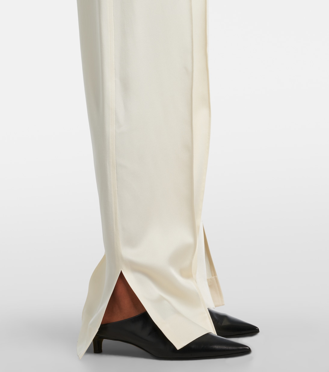 Gathered satin wide-leg pants | Jil Sander
