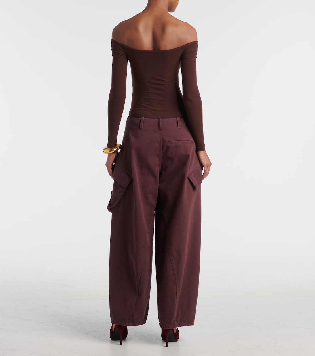 Pantaloni cargo in twill di cotone | Alaïa