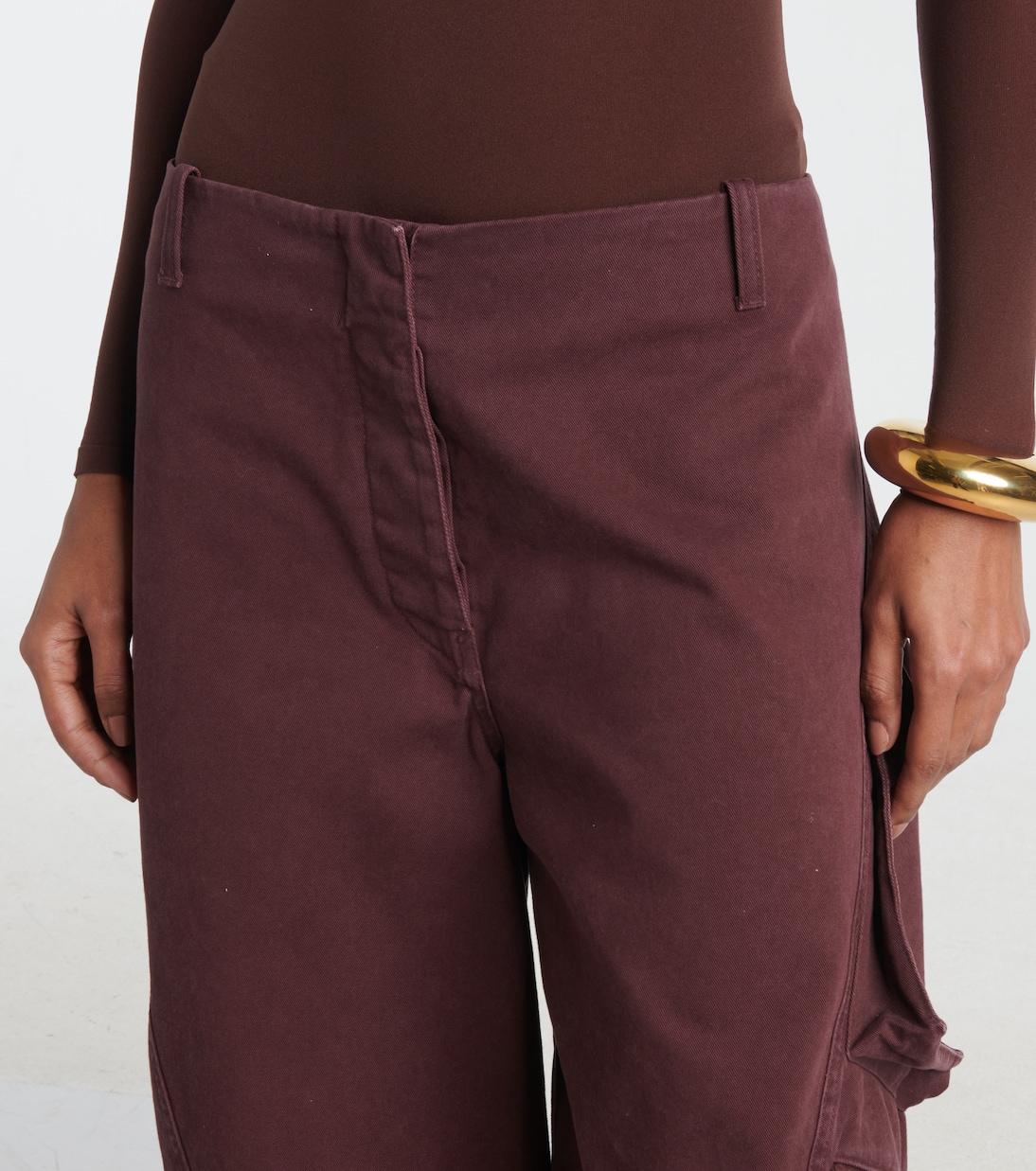 Pantaloni cargo in twill di cotone | Alaïa