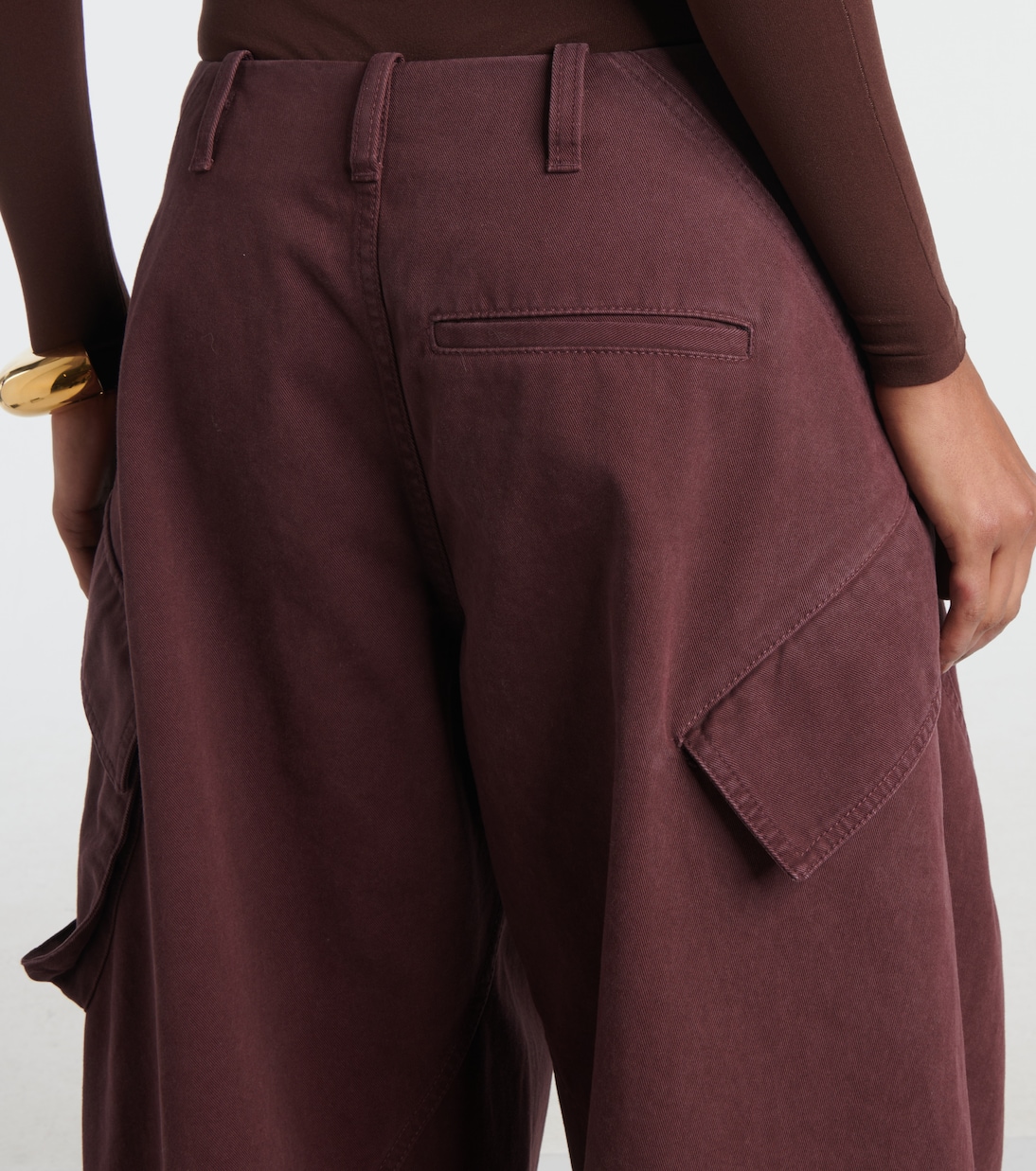 Pantaloni cargo in twill di cotone | Alaïa