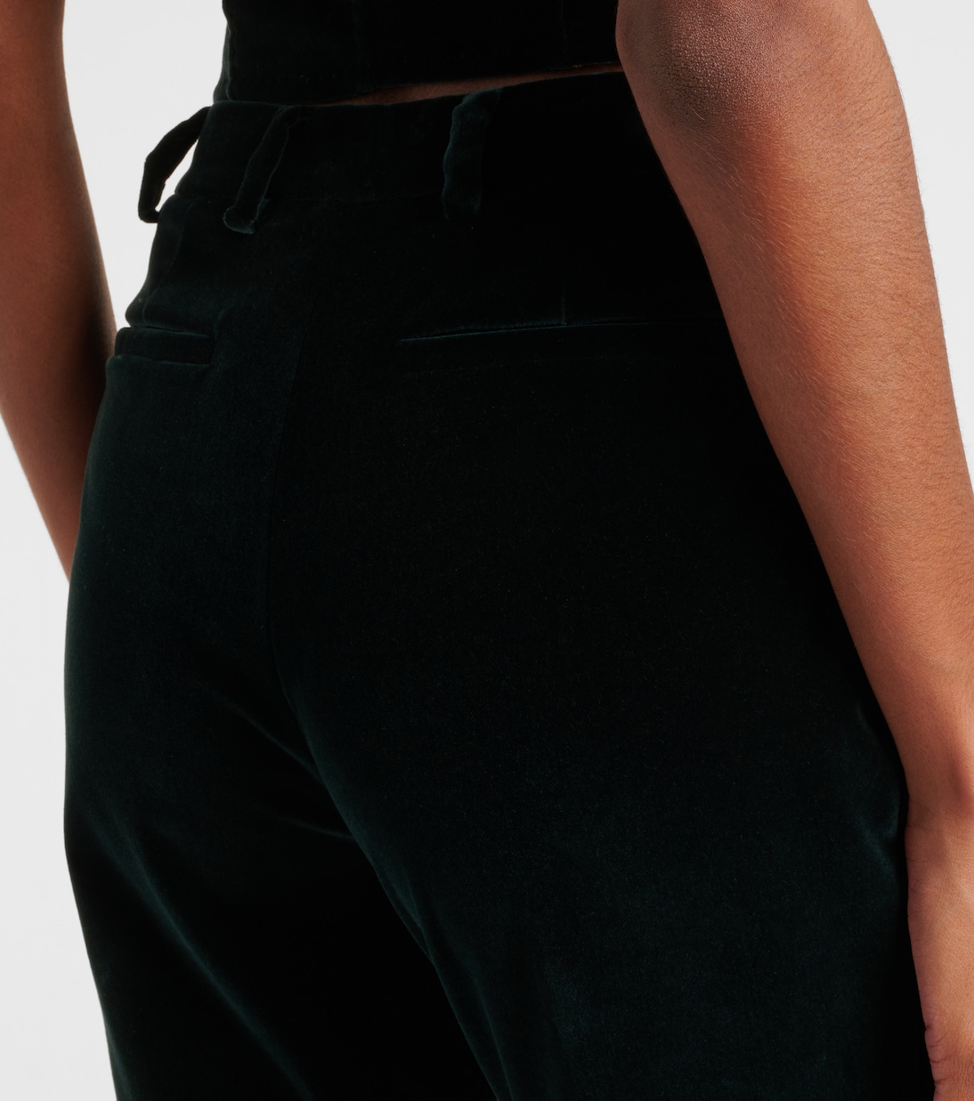 Cotton velvet flared pants | Etro