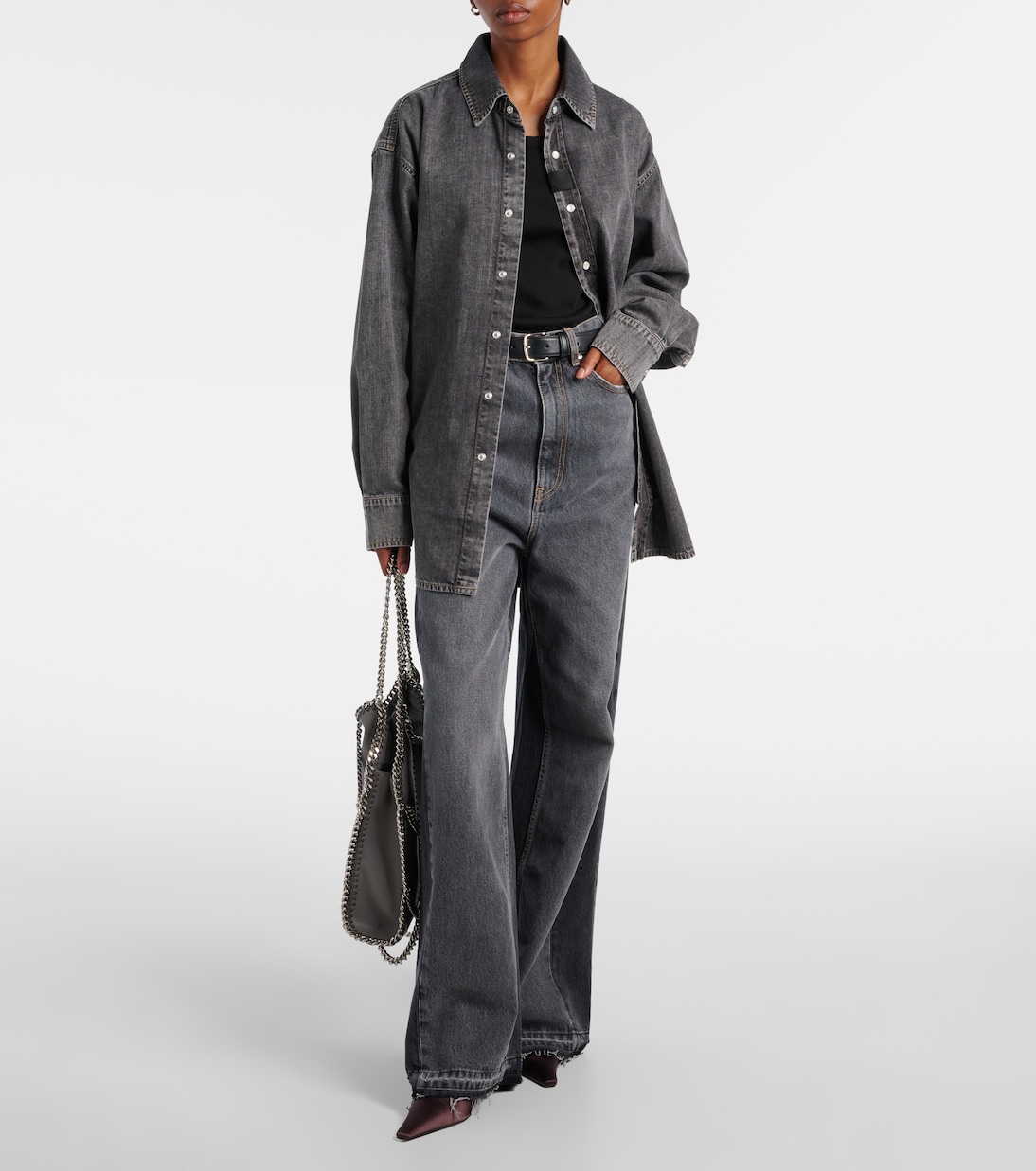 Jeans a gamba larga a vita alta | Stella McCartney