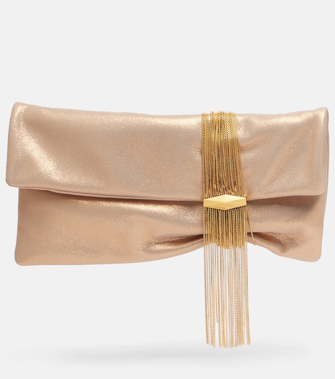Verzierte Clutch Zandra Small aus Veloursleder | Jimmy Choo