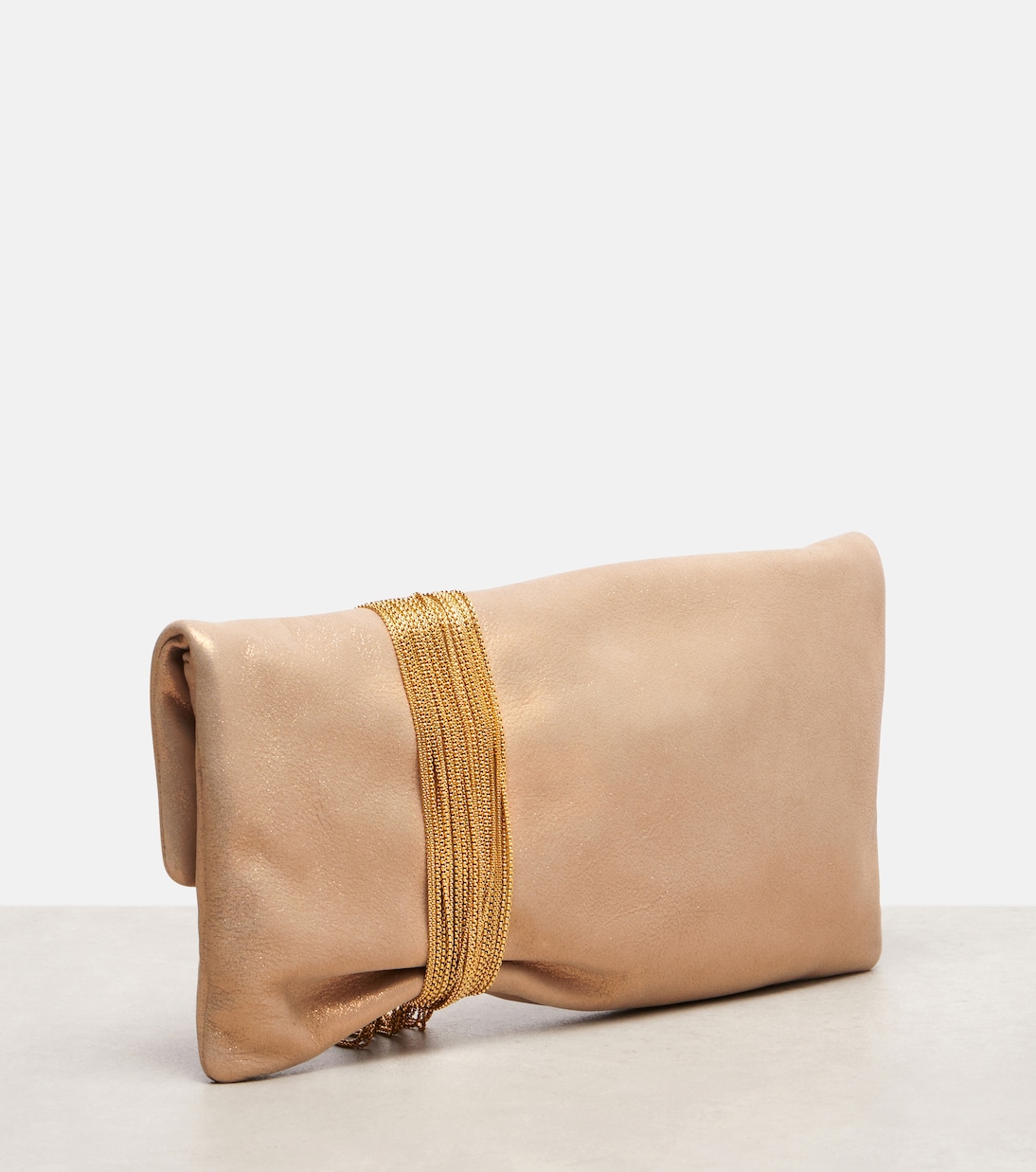 Verzierte Clutch Zandra Small aus Veloursleder | Jimmy Choo