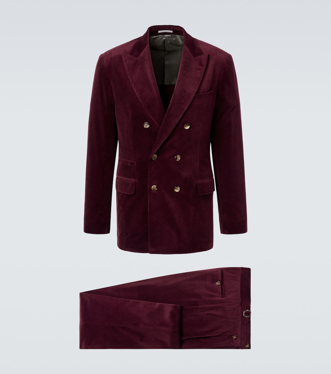 Traje de pana de algodón y cachemir | Brunello Cucinelli