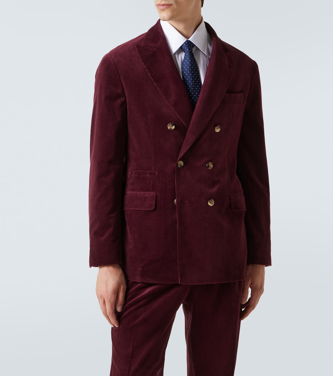 Traje de pana de algodón y cachemir | Brunello Cucinelli