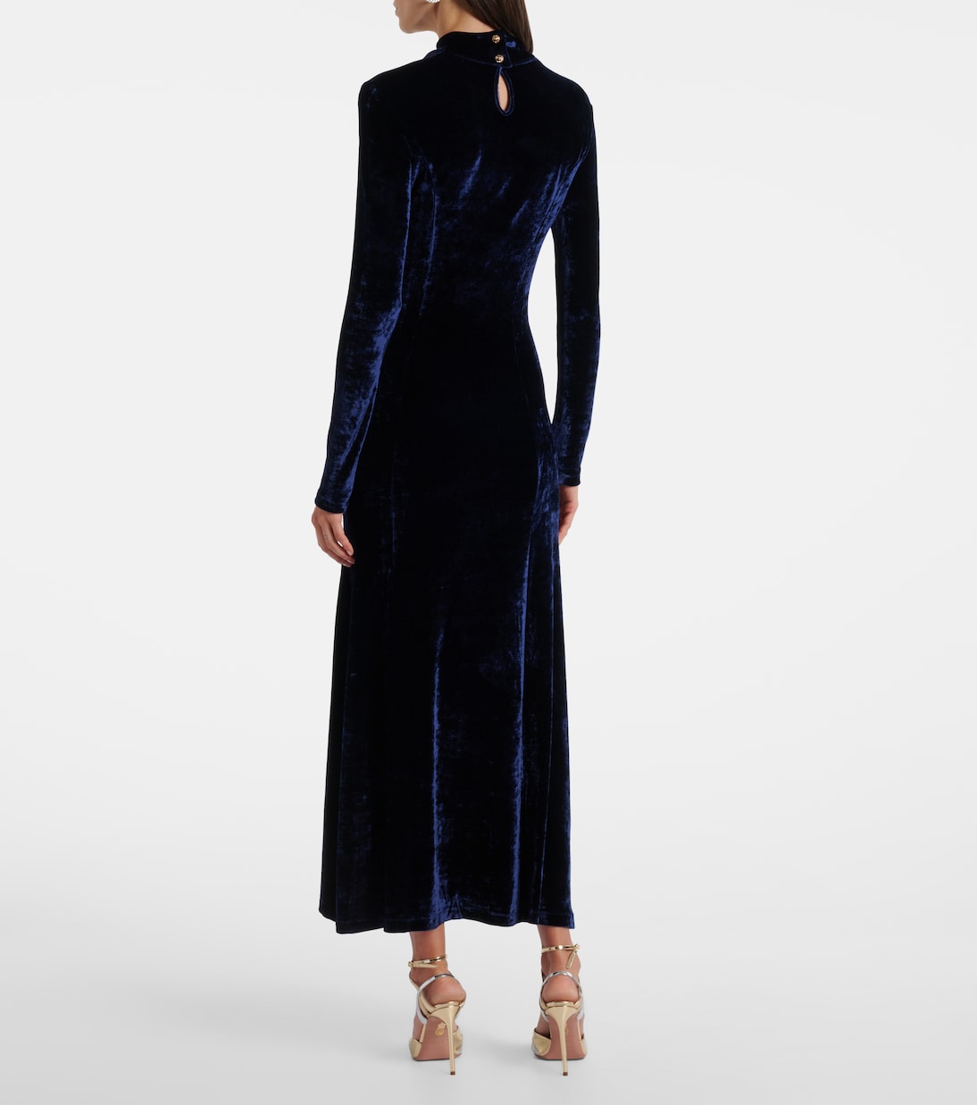Midikleid aus Samt | Rabanne