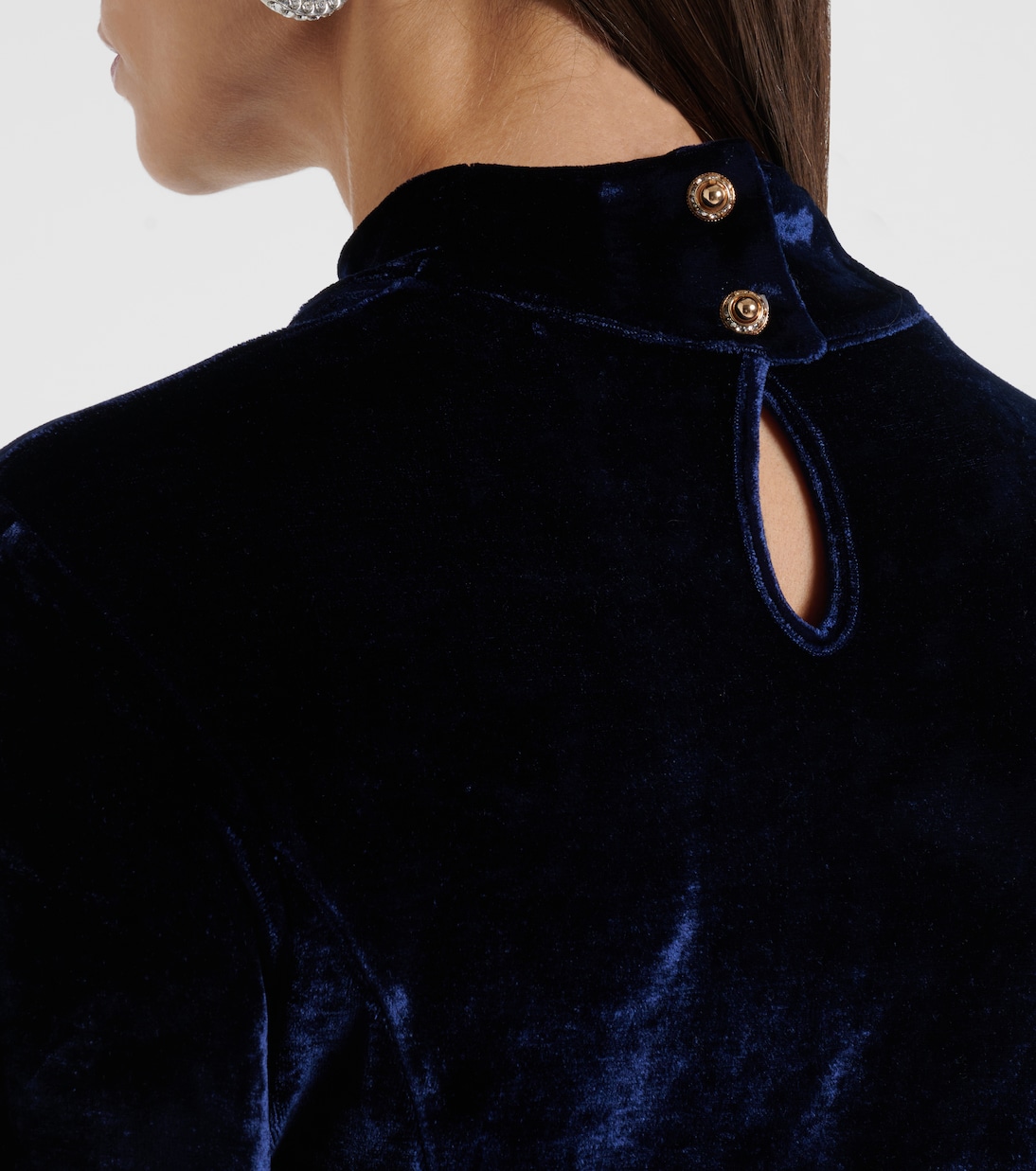 Midikleid aus Samt | Rabanne