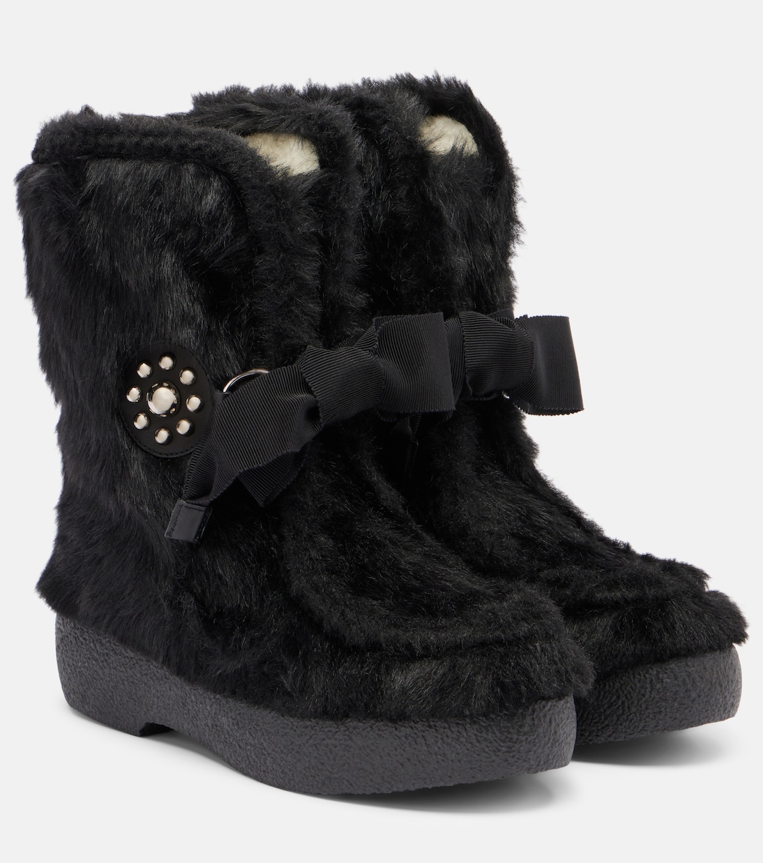 Ankle Boots Snowish aus Faux Shearling | Valentino Garavani