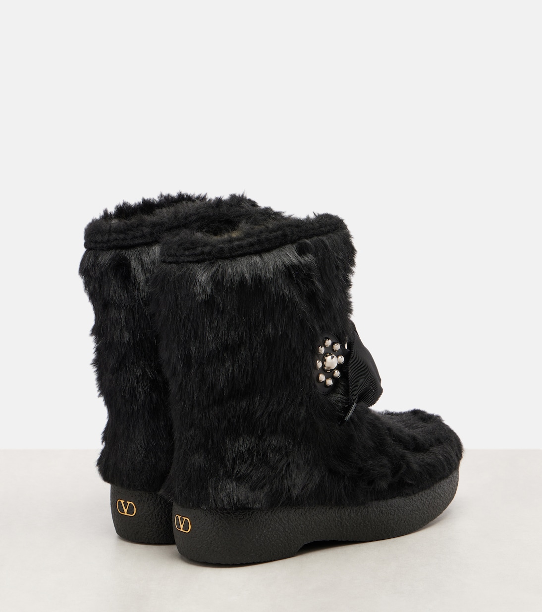 Ankle Boots Snowish aus Faux Shearling | Valentino Garavani
