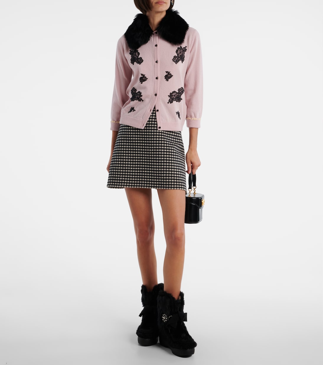 Ankle Boots Snowish aus Faux Shearling | Valentino Garavani