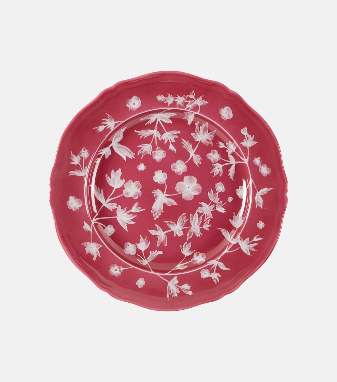 Plato de postre floral de porcelana por Ginori 1735 | Cabana