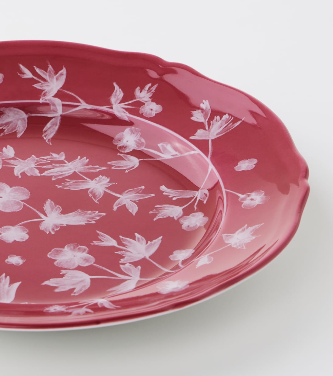 Plato de postre floral de porcelana por Ginori 1735 | Cabana