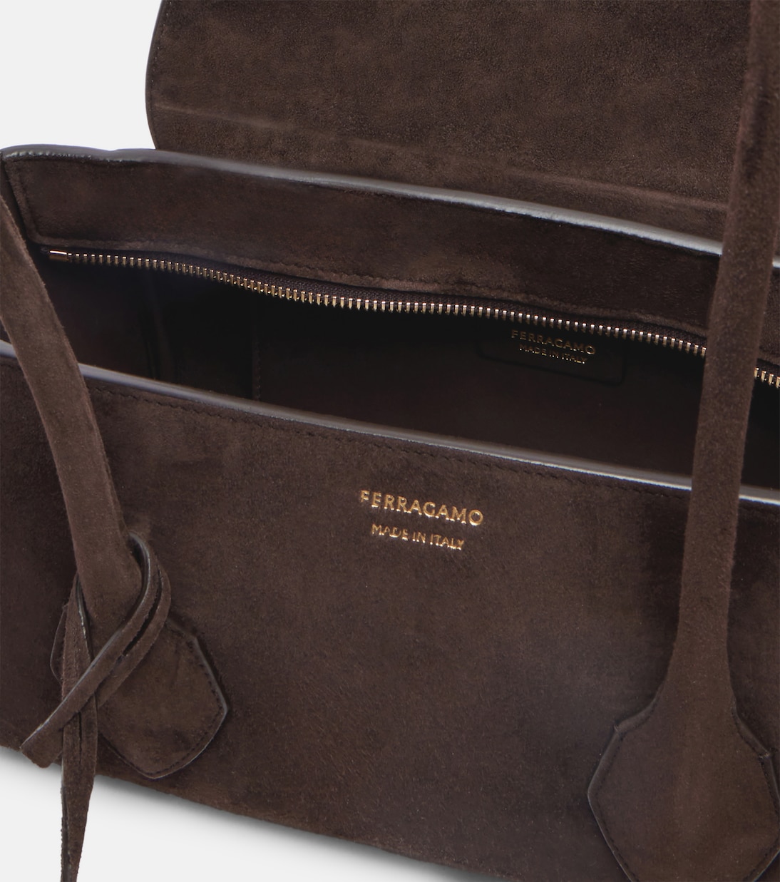 Firenze Small suede tote bag | Ferragamo