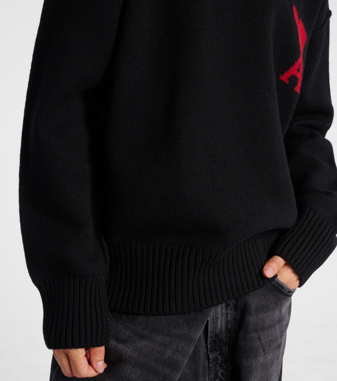 Ami de Cœur virgin wool turtleneck sweater | Ami Paris