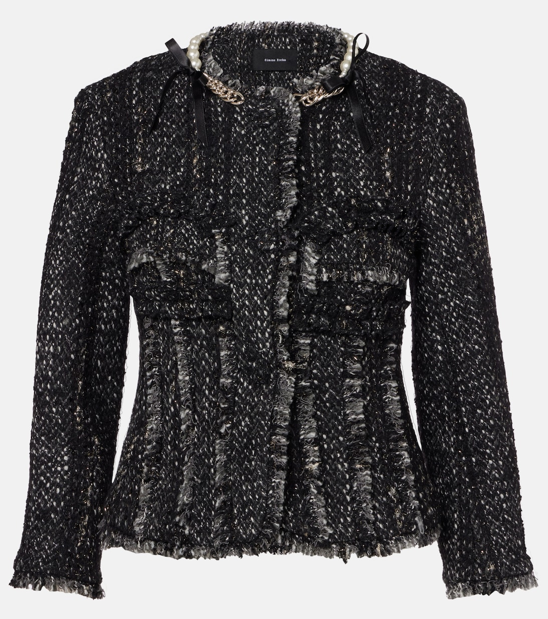 Embellished tweed jacket | Simone Rocha