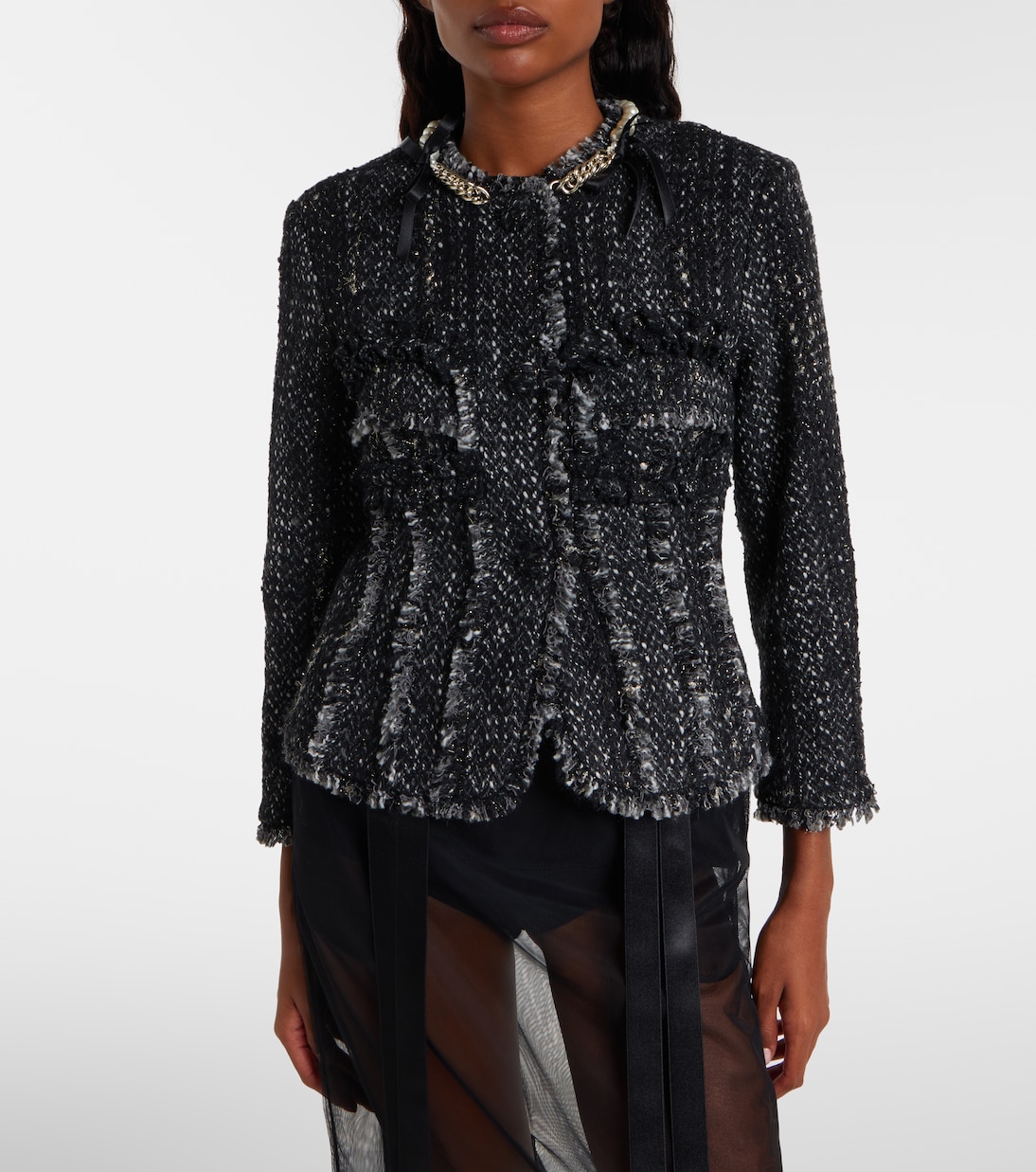 Embellished tweed jacket | Simone Rocha