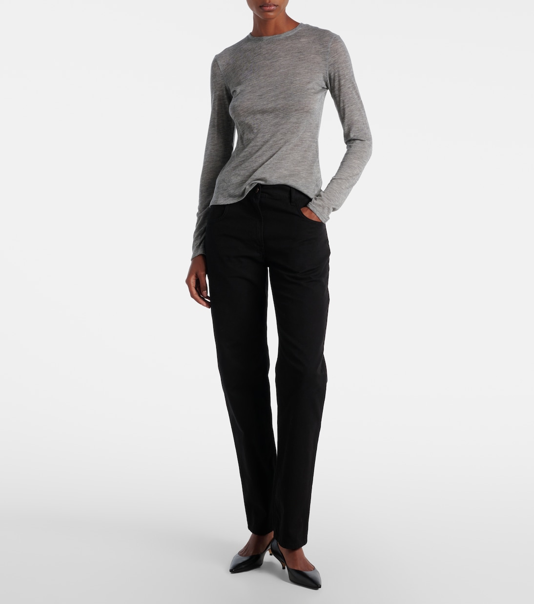 Iverness knitted cashmere top | The Row