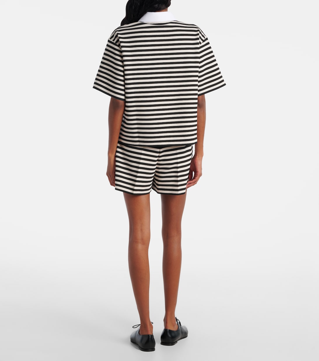 Wilson striped poplin-trimmed jersey shirt | Max Mara