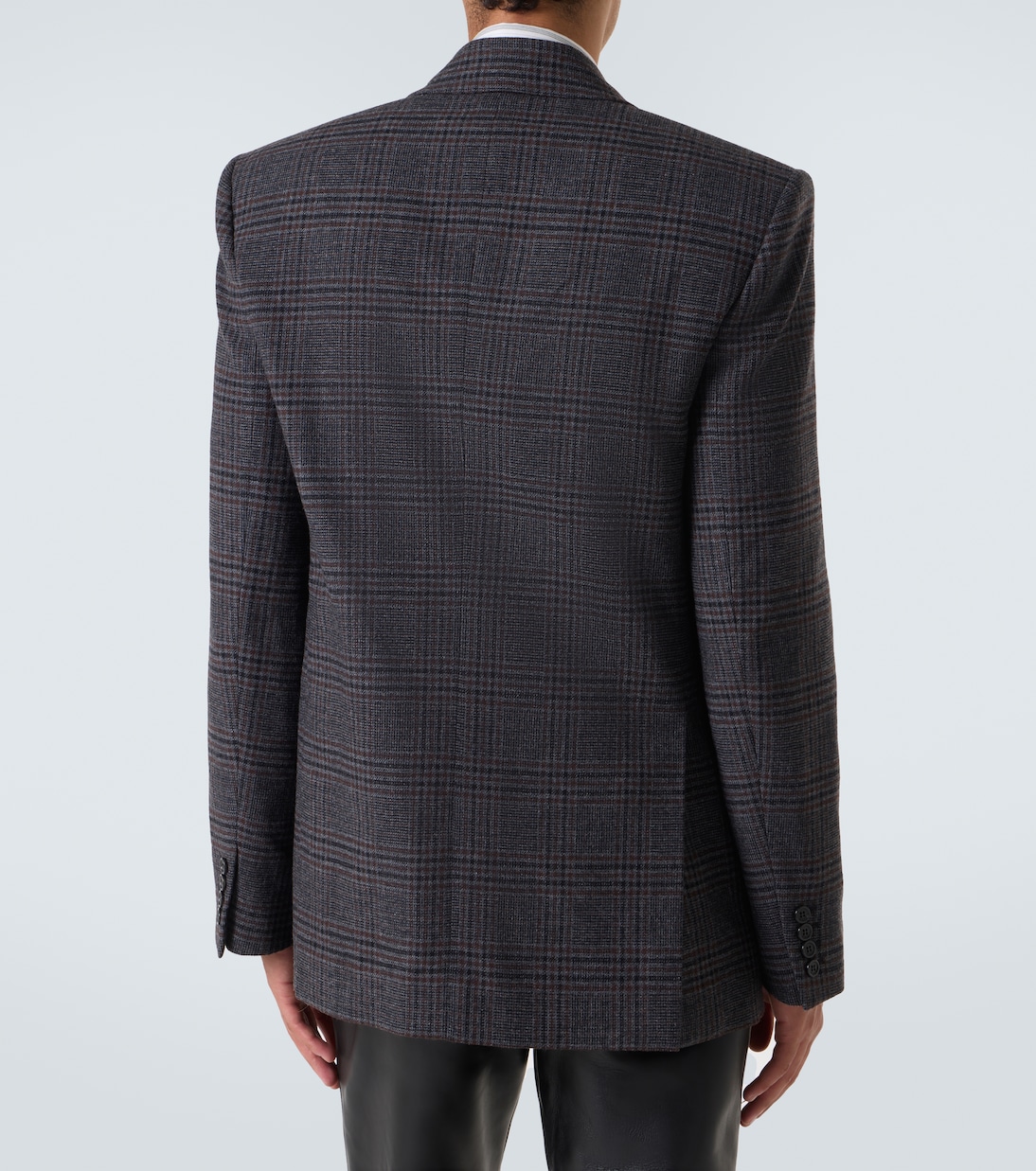 Checked wool and cashmere blazer | Saint Laurent