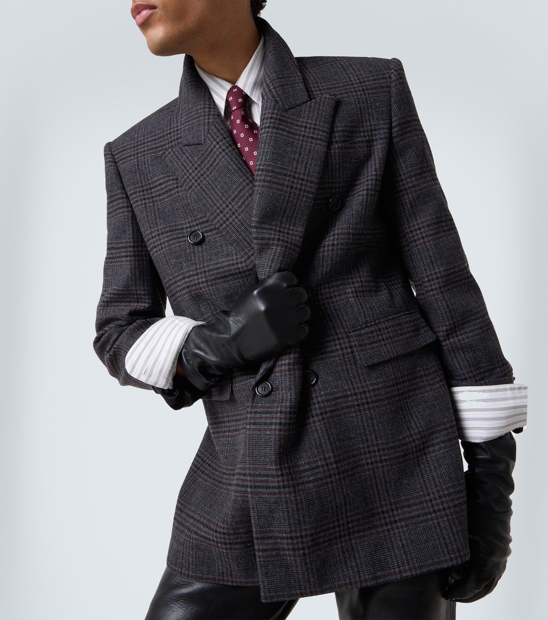 Checked wool and cashmere blazer | Saint Laurent