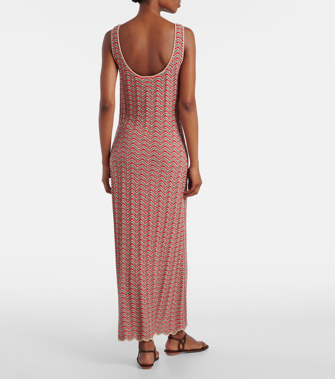 Bondi open-knit cotton maxi dress | Rixo